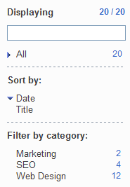Simple but useful RSS feed interface