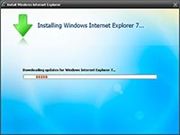 Installing Windows Internet Explorer 7