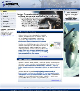 Sentient Corporation :: Advanced Diagnostics, Prognostics, and System Health Monitoring :: http://www.sentientscience.com
