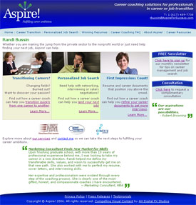 Aspire! :: Career Coaching for Transitioning Careers :: http://www.aspireforsuccess.com